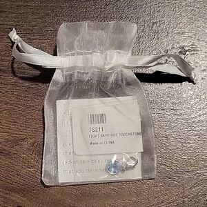 Touchstone Crystal Jewelry by Swarovski Sapphire Charm - Brand New (NWT)